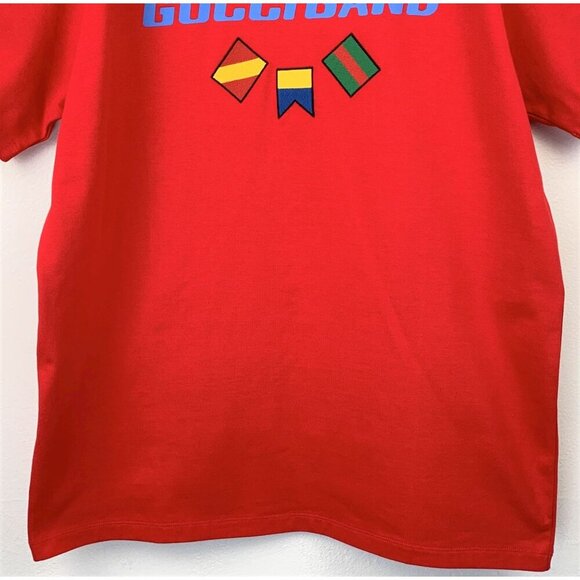 NWT Gucci Band T-shirt In Red Size M - Picture 15 of 16